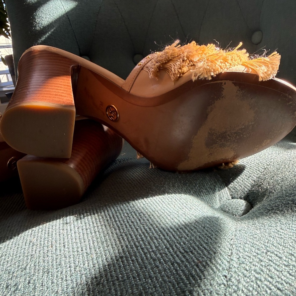 Michael Kors Gallagher Fringed Mules - Picture 6 of 6